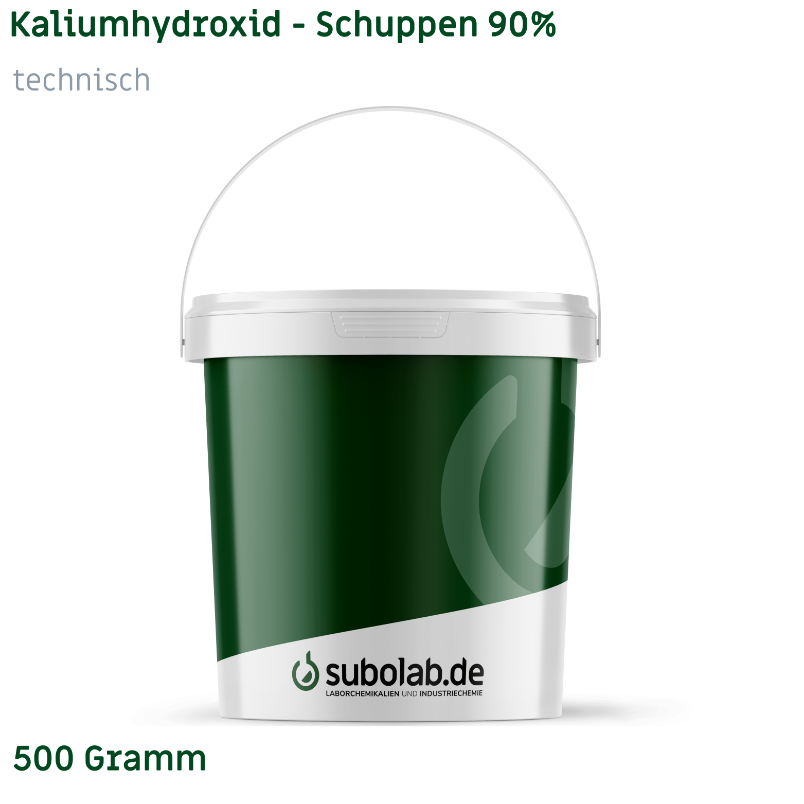 Bild von Kaliumhydroxid - Schuppen 90% technisch (500 Gramm)