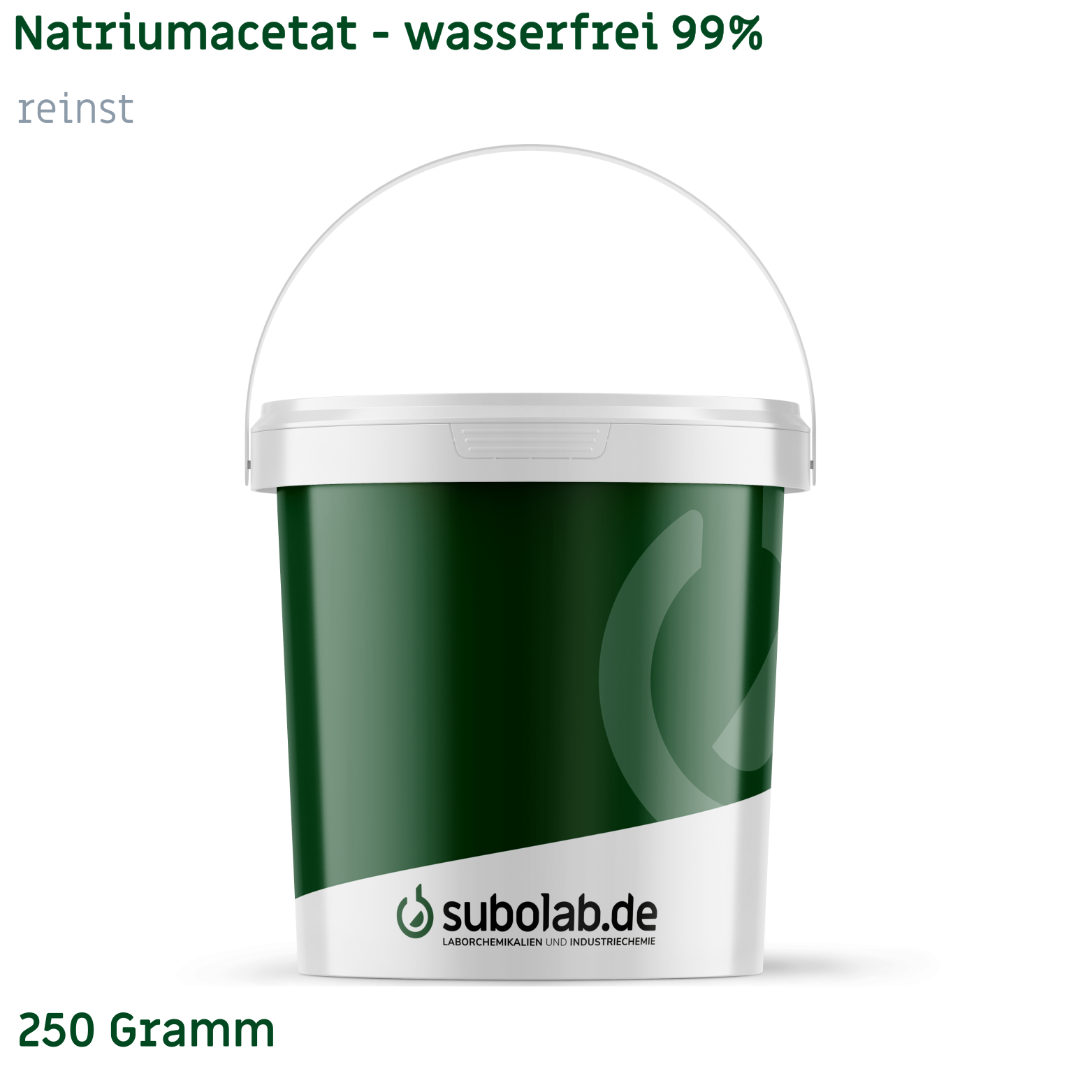 Bild von Natriumacetat - wasserfrei 99% reinst (250 Gramm)