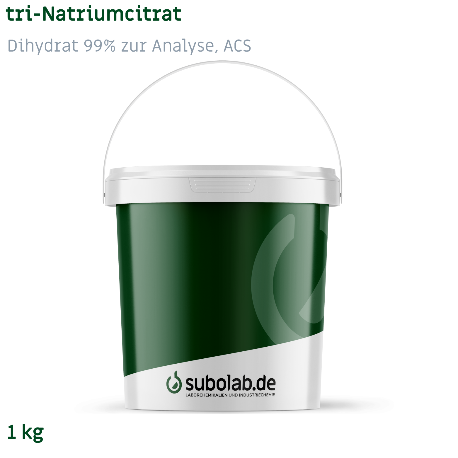 Bild von tri-Natriumcitrat - Dihydrat 99% zur Analyse, ACS (1 kg)