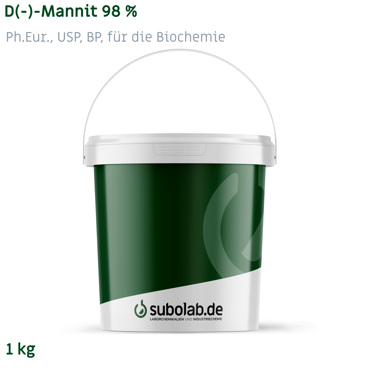 Bild von D(-)-Mannit 98 %, Ph.Eur., USP, BP, für die Biochemie (1 kg)