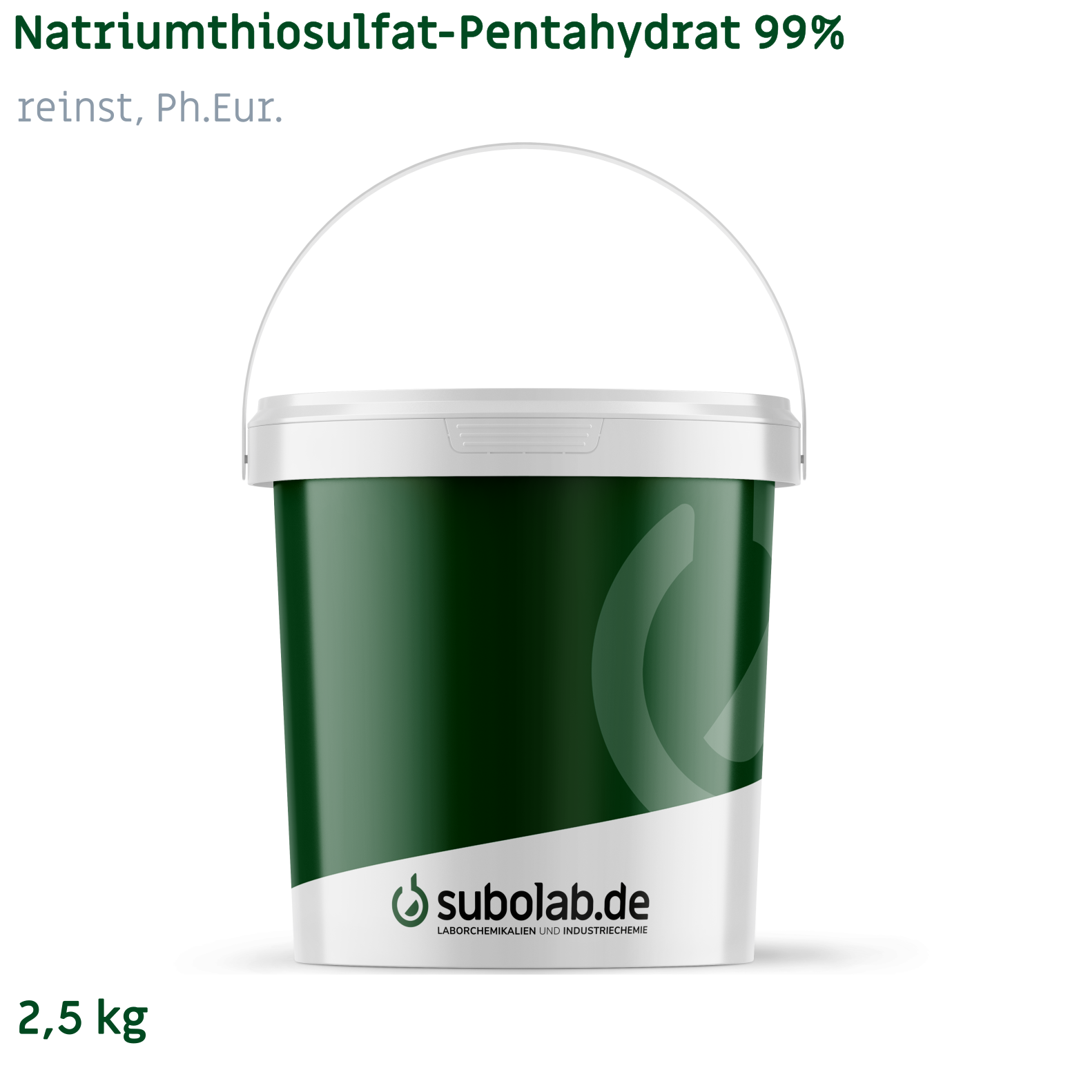 Bild von Natriumthiosulfat - Pentahydrat 99% reinst, Ph.Eur. (2,5 kg)