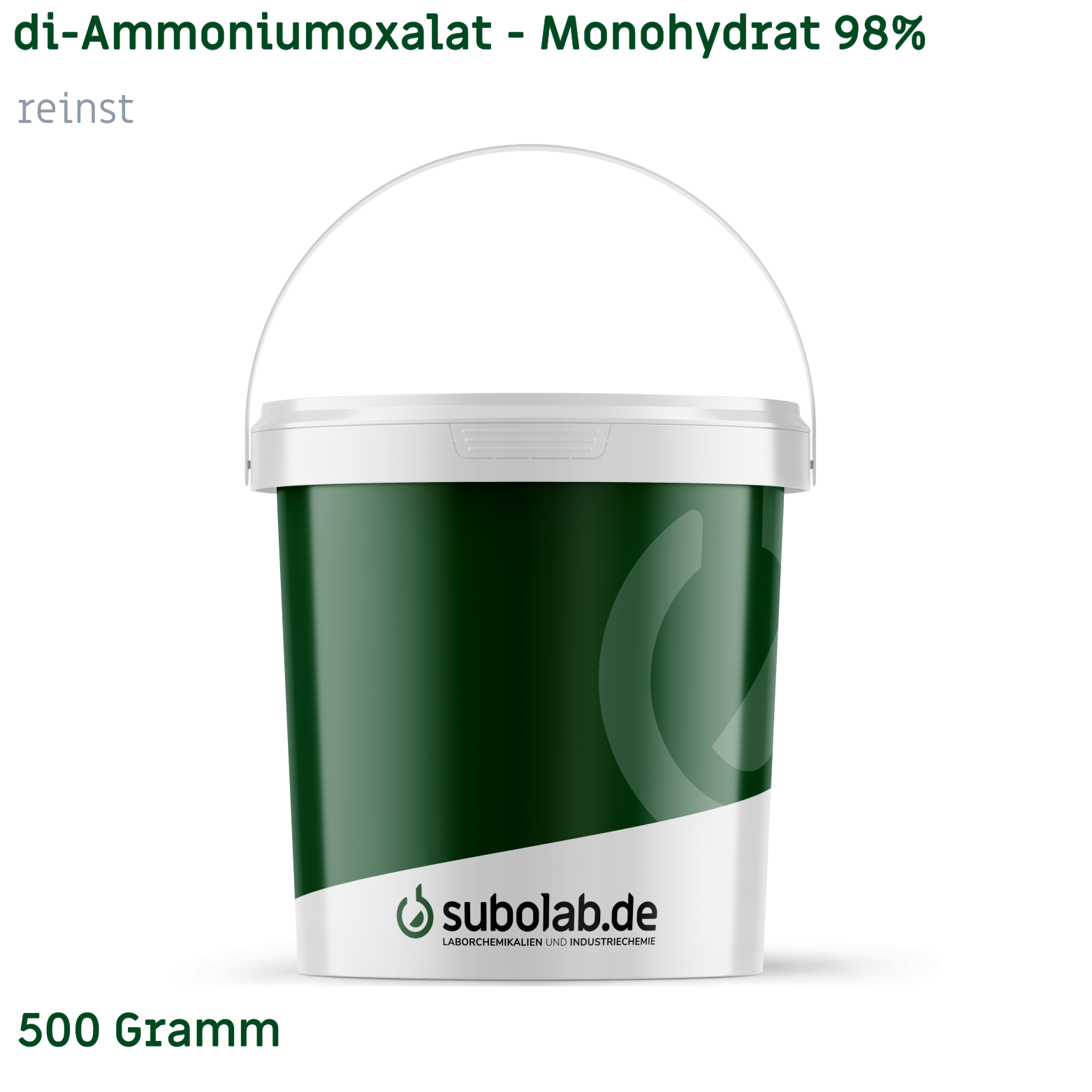 Bild von di-Ammoniumoxalat - Monohydrat 98% reinst (500 Gramm)