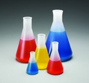 Bild von Erlenmeyer-Kolben, PP, 250ml, Stopfen Nr, 6, Pck à 6