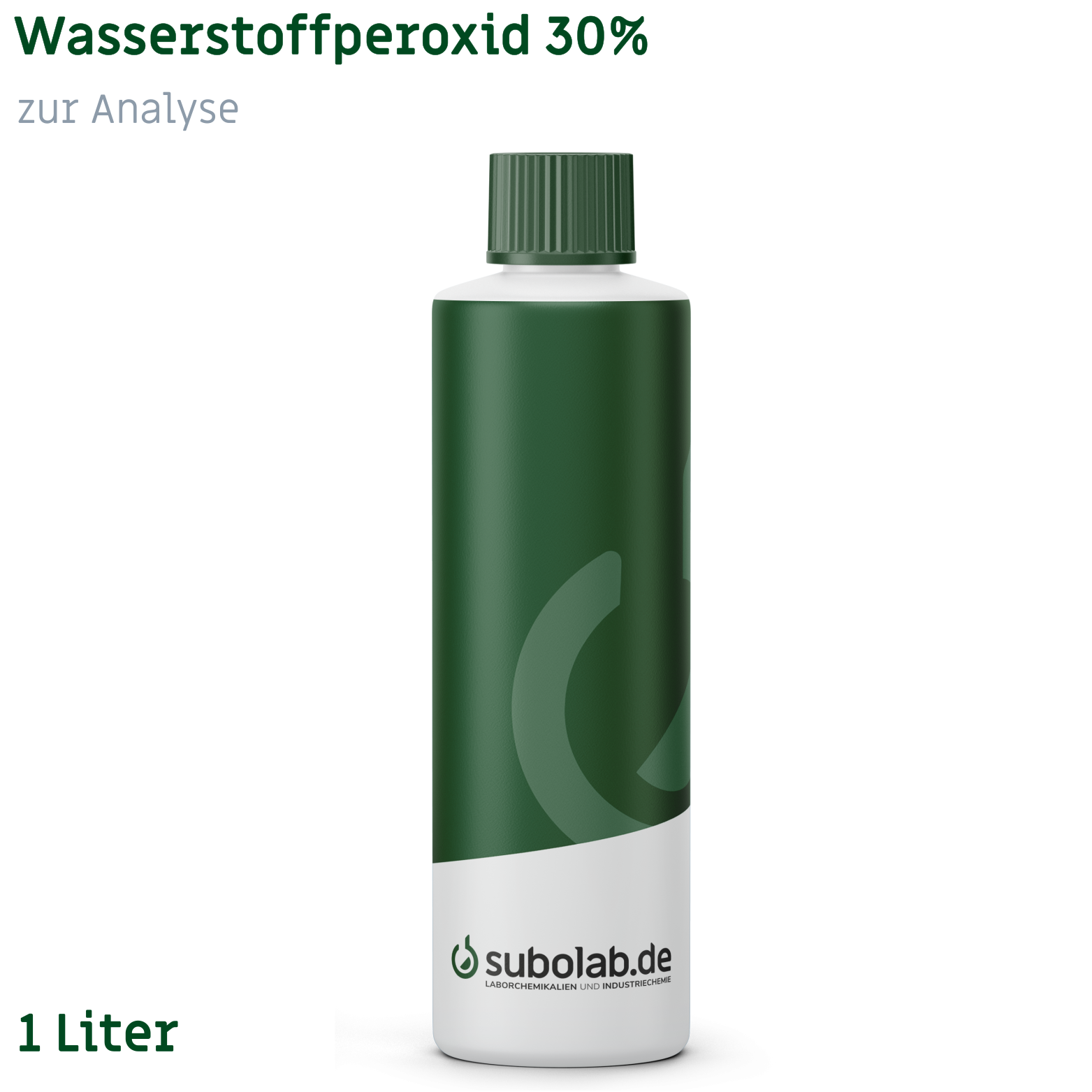 Bild von Wasserstoffperoxid 30% zur Analyse (1 Liter)