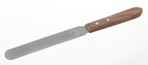 Bild von Spatel m, Holzgriff, rostfrei, L=165mm, Klinge 75x14mm