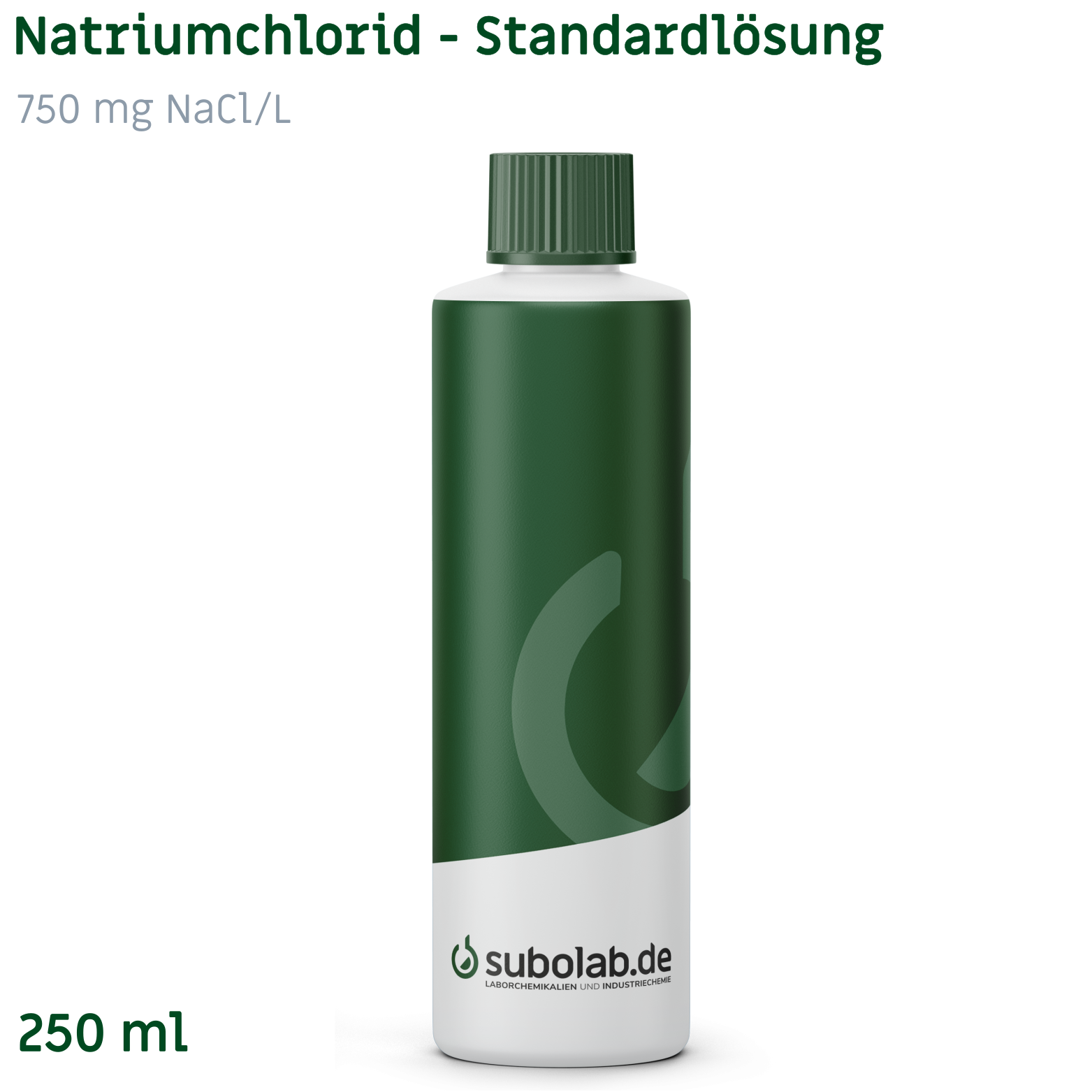 Bild von Natriumchlorid - Standardlösung 750 mg NaCl/L (250 ml)
