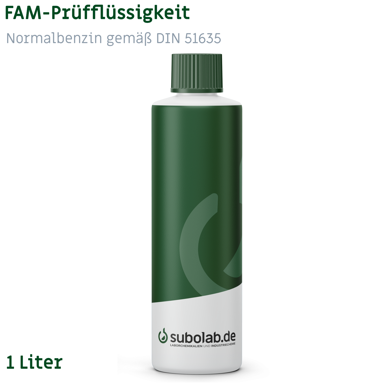 Bild von FAM-Prüfflüssigkeit Normalbenzin gemäß DIN 51635 (1 Liter)