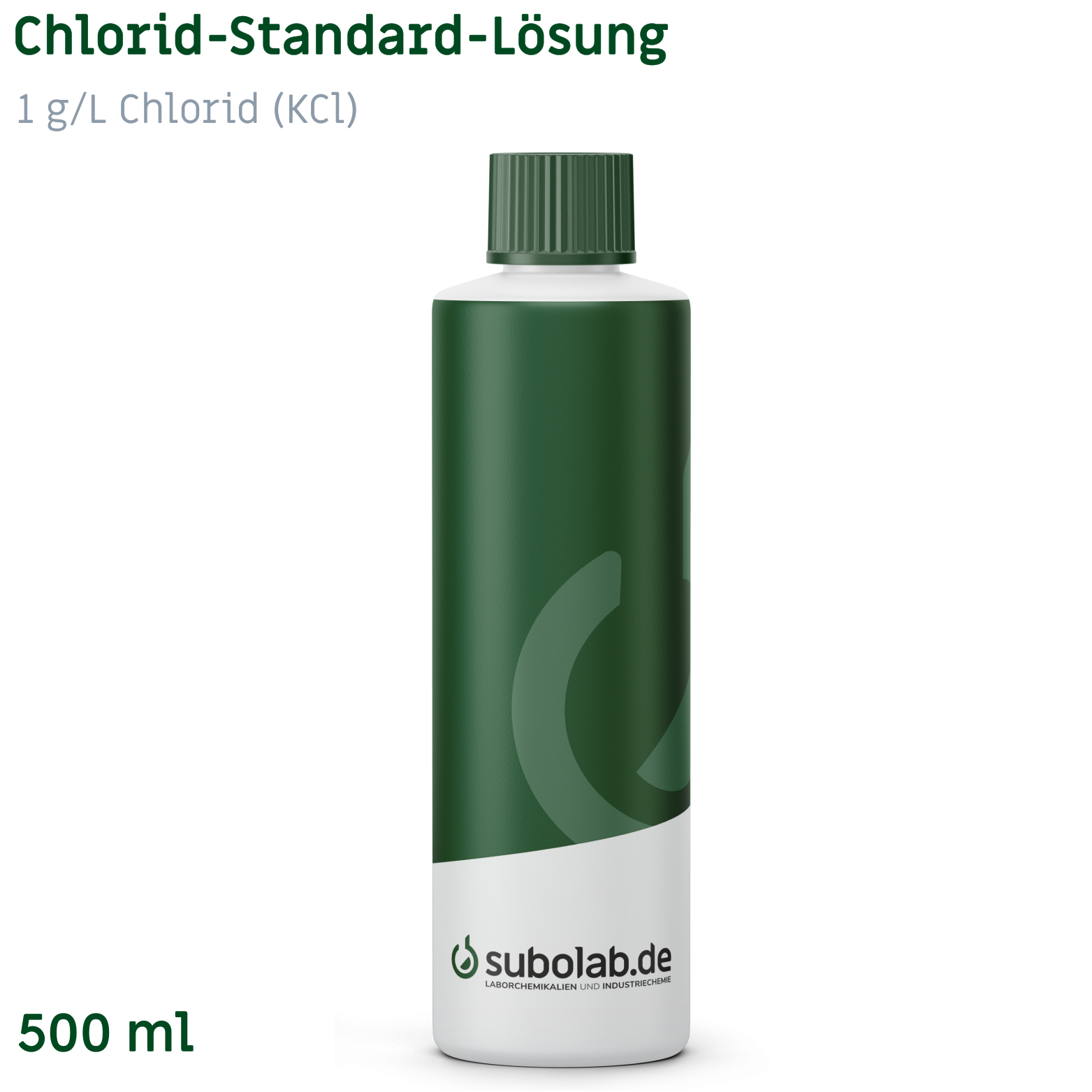 Bild von Chlorid-Standard-Lösung 1 g/L Chlorid (KCl) (500 ml)