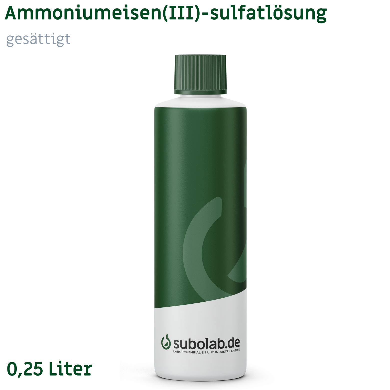 Bild von Ammoniumeisen(III)-sulfatlösung gesättigt (0,25 Liter)