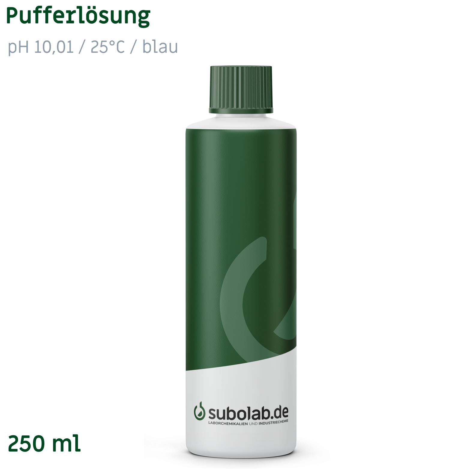 Bild von Pufferlösung pH 10,01 / 25°C / blau (Borsäure, Kaliumchlorid, Natronlauge) (250 ml)