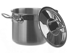 Bild von Labortopf m, Deckel, Stahl 18/10, 12l