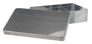 Bild von Instrumentenschale m, Deckel, Stahl 18/10, 300x150x70mm