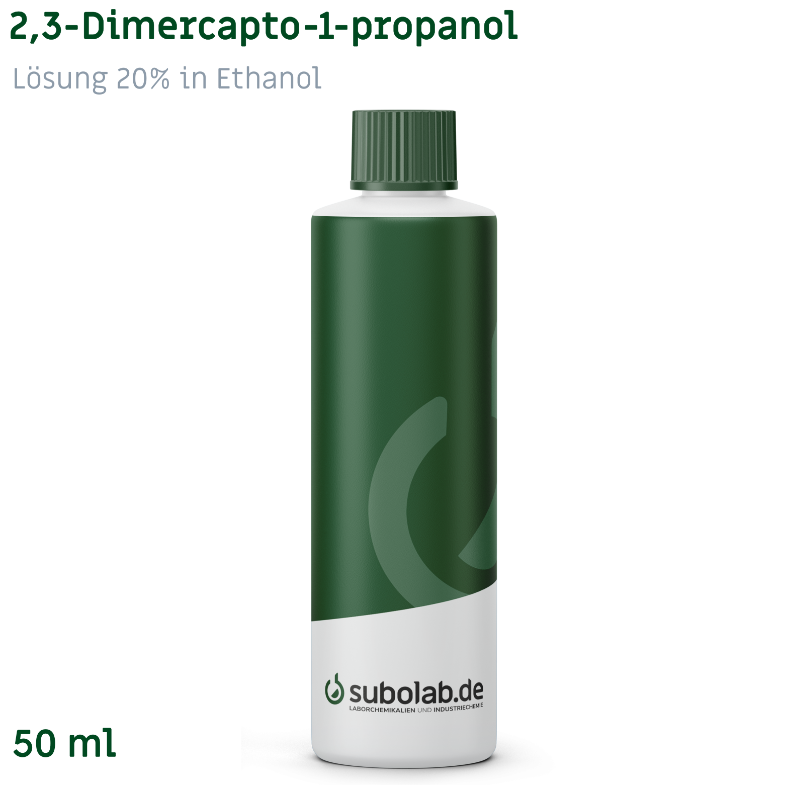 Bild von 2,3-Dimercapto-1-propanol - Lösung 20% in Ethanol (50 ml)