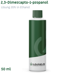 Bild von 2,3-Dimercapto-1-propanol - Lösung 20% in Ethanol (50 ml)