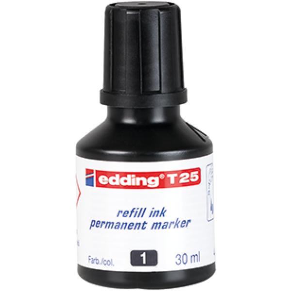 Bild von Nachfülltinte edding T 25, 30ml, schwarz