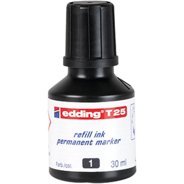 Bild von Nachfülltinte edding T 25, 30ml, schwarz