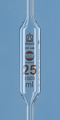 Bild von Vollpipette, 50ml, Klasse AS, Blaubrand Eterna