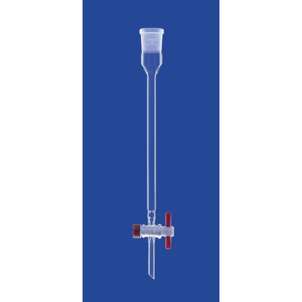 Bild von Chromatografie-Säule, m, Einstichen, 200x10mm, PTFE-Hahn