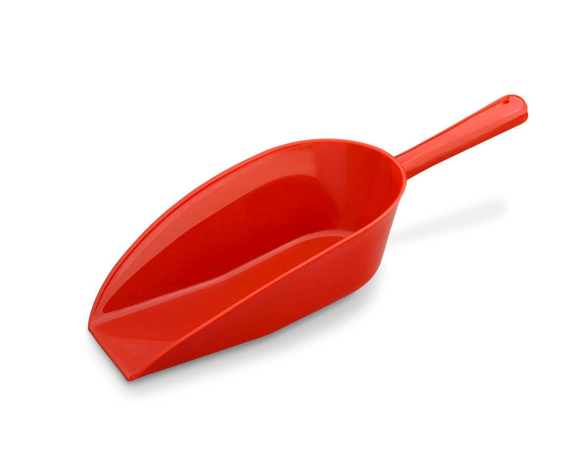 Bild von Schaufel, Kunststoffschaufel, Plastikschaufel, Abwiegeschaufel, L=210mm, rot