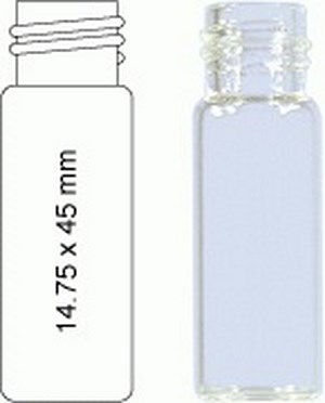 Bild von Probengläser N 13-4 G, m, Schraubgewinde, farblos, 4,0ml, Pck à 100