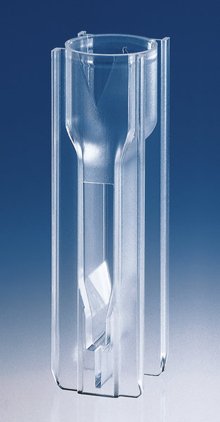 Bild von UV-Küvetten aus Kunststoff, mikro, Zentrumshöhe 15mm, min, 70µl, einzeln verpackt, Pck à 100