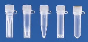 Bild von Reaktionsgefäß, PP, Schraubdeckel PE, 1,5 ml mit Standring