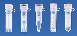 Bild von Reaktionsgefäße, 0,5ml, m, anhängendem Schraubdeckel, Silikondichtung, Standring