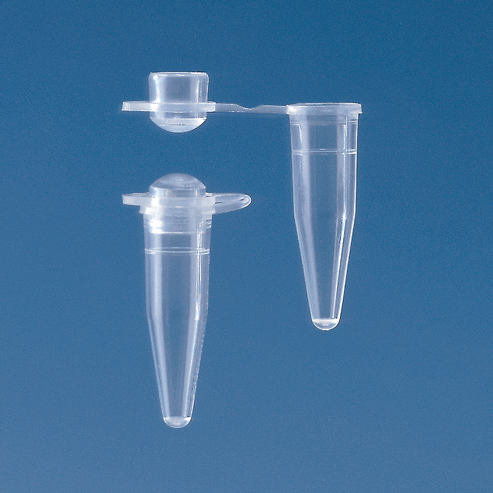 Bild von PCR Gefäße, dünnwandig, PP, 0,2ml, gewölbter Deckel, Pck à 1000
