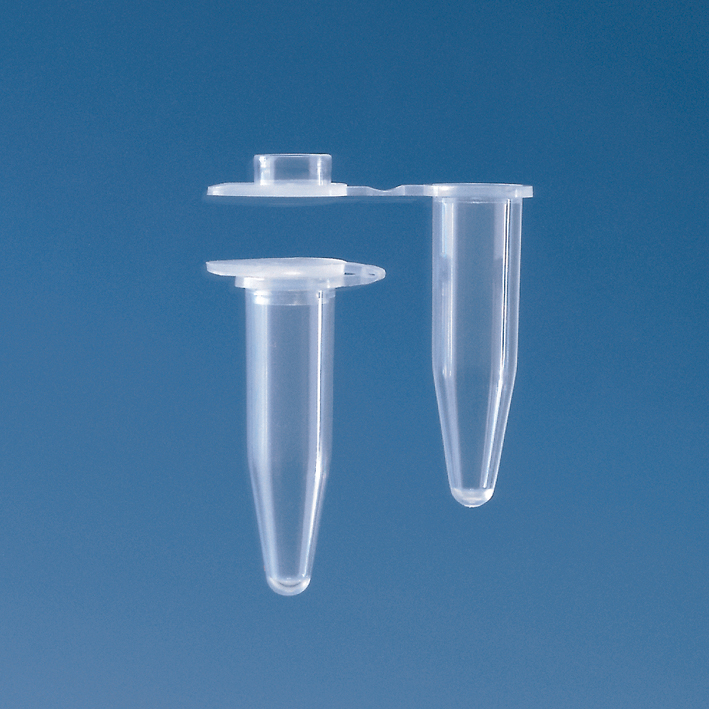 Bild von PCR Gefäße, dünnwandig, PP, 0,2ml, flacher Deckel, Pck à 1000