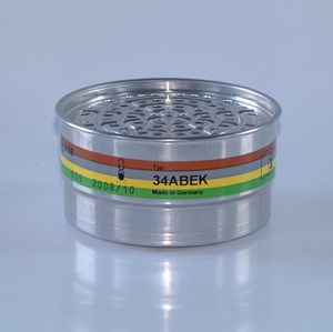 Bild von Gasfilter 34ABEK, Schutzstufe A1-B1-E1-K1