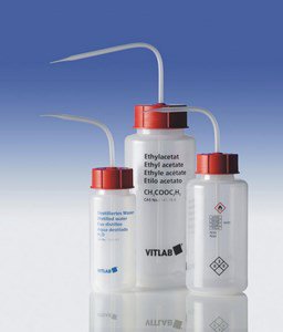 Bild von VITsafe Sicherheitsspritzflasche 1000ml, Weithals, PELD Aufdruck Dest Wasser