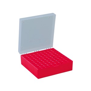 Bild von Kryo-Boxen aus PP, 133x133x75mm, Raster 9x9, rot