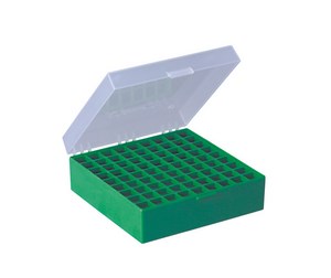 Bild von Kryo-Boxen aus PP, 133x133x75mm, Raster 9x9, grün