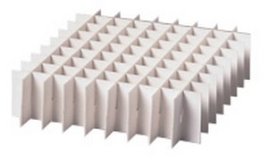 Bild von ratiolab Rastereinsatz f, Kryo-Box, 8 x 4, weiß, 136 x 62 x 30 mm