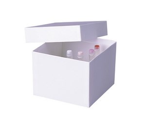 Bild von ratiolab Kryo-Box, weiß, 136x136x50mm, kunststoffbeschichtet